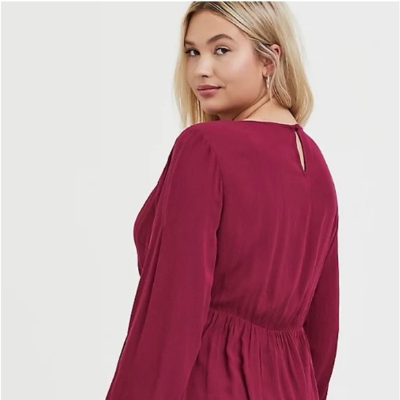 Torrid Babydoll Gauze Tunic Top-Woman’s Plus 2X - Picture 2 of 6